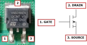 Figura 6: Transistor Mosfet - Struttura interna