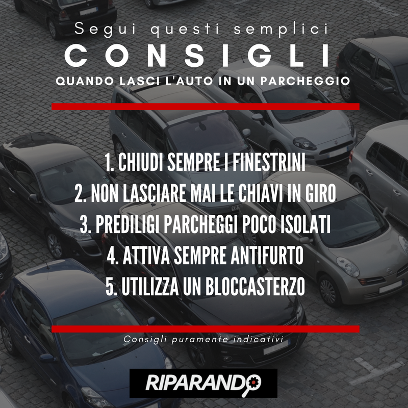 Consigli per evitare furto auto Riparando