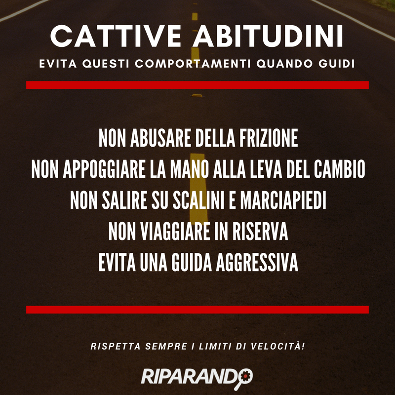 Evitare cattive abitudini alla guida - Riparando