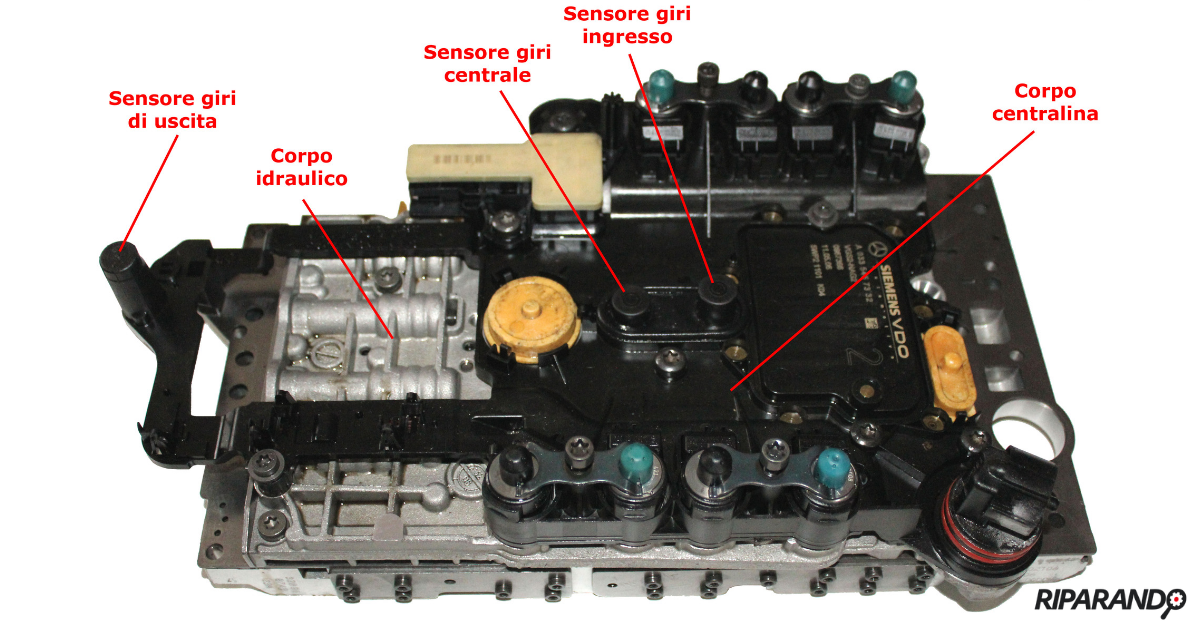 Corpo centralina e sensori giri